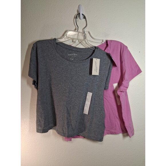 NWT Bundle Universal Thread Casual T-Shirts Crop Top Athletic Pink Gray Size XL - Picture 1 of 11